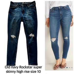 Old Navy Rockstar Super Skinny High Rise 10